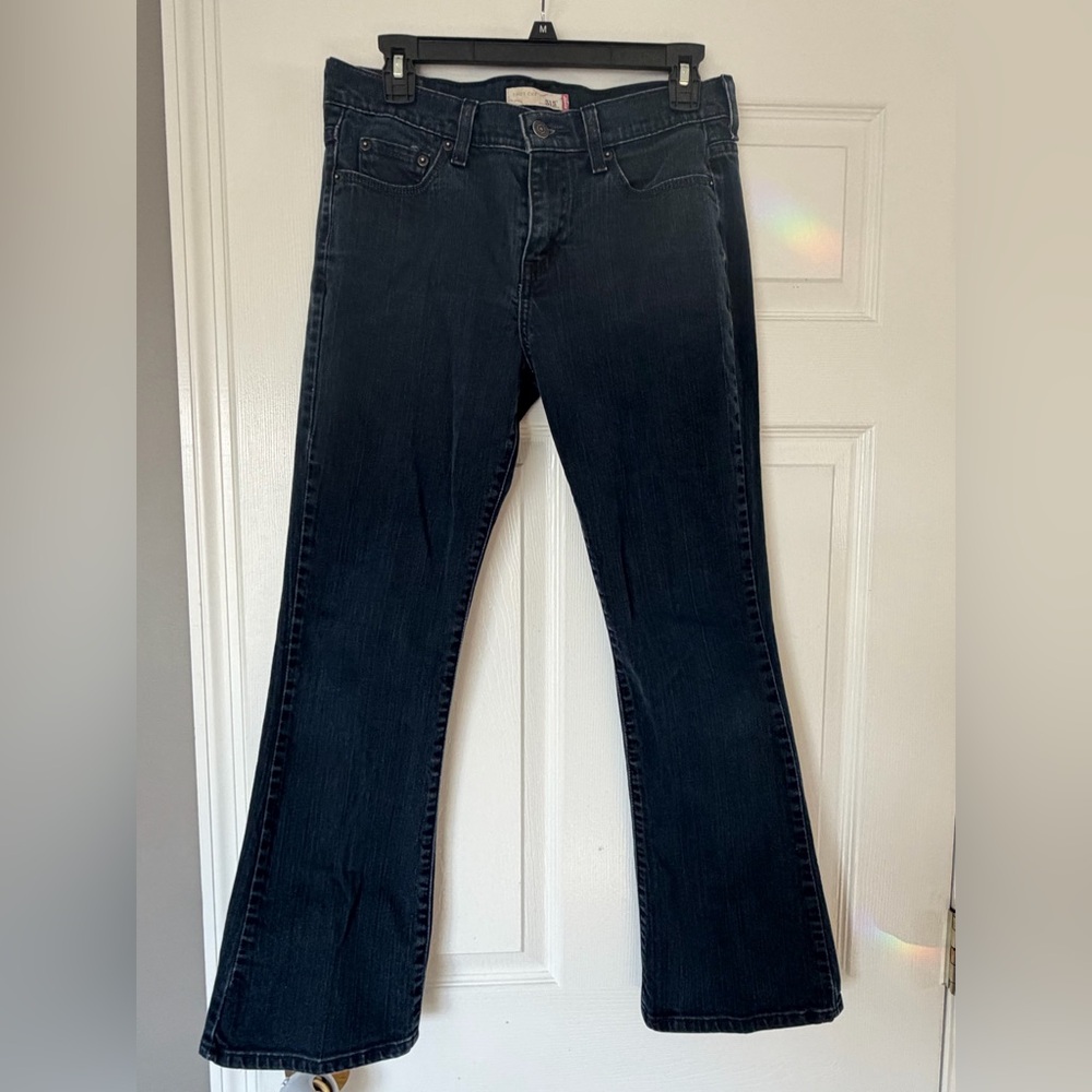 Levi's Women’s 515 Bootcut Jeans, Dark Blue, Size 6S, Denim, Minimalist, Flare